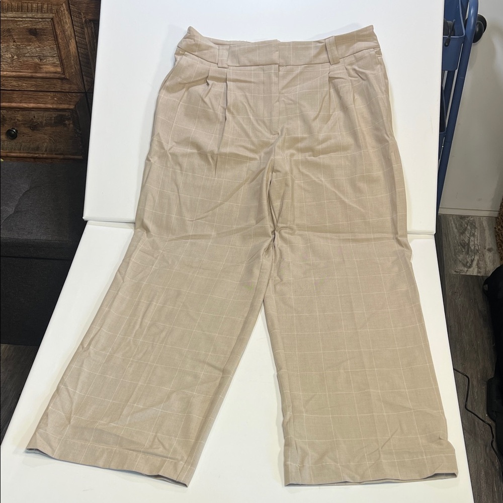 Rachel Zoe Beige Wide Leg Women's Pants